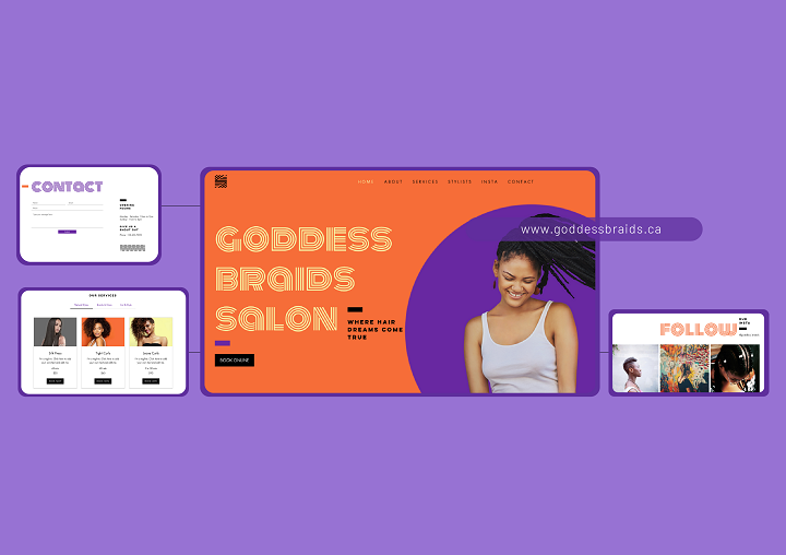 5 Colourful Website Templates for Hair Salons and Barbershops