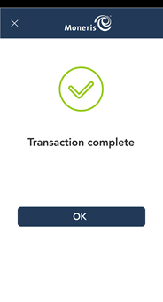 Transaction complete