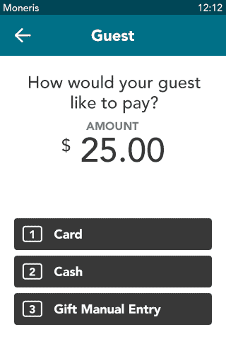 Guest 1 payment methods