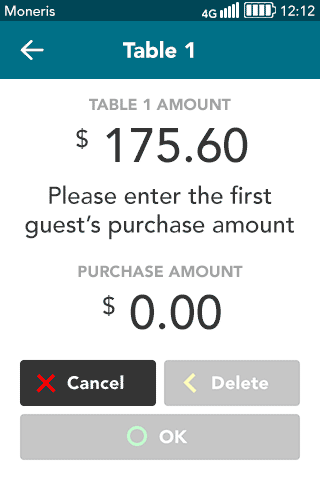 purchase amount for first guest