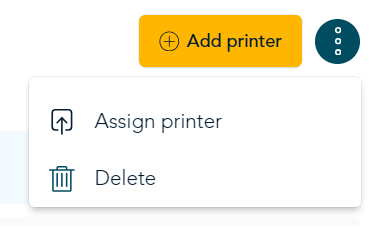 options > assign printer