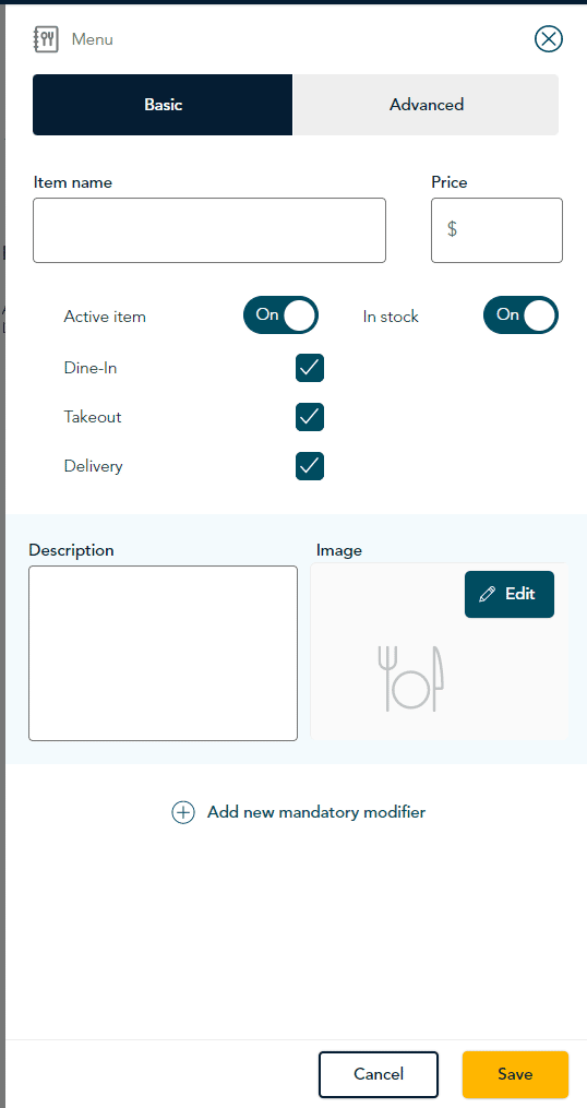 Basic tab