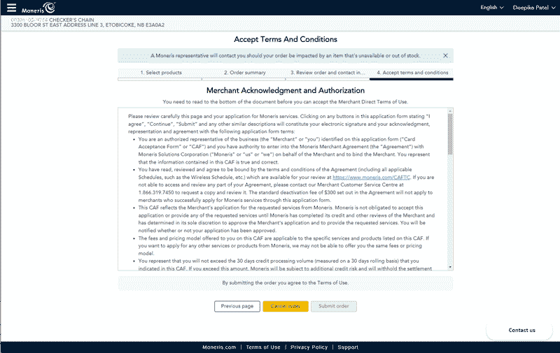 Accept Terms And Conditions Screen