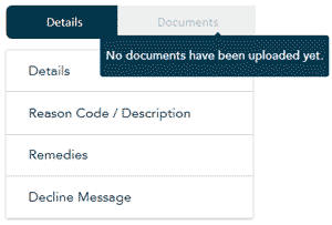 No Documents Message 