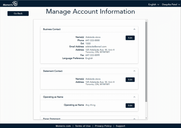 Managing Account Information