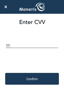 Enter CVV