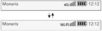 status bar switching between 4G and Wi-Fi