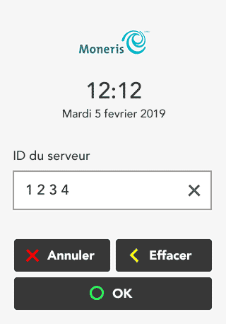 Entrez ID du serveur