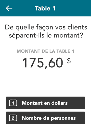 Facture separee par montant