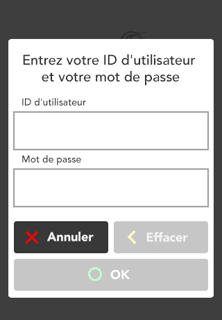 Entrez ID et mdp