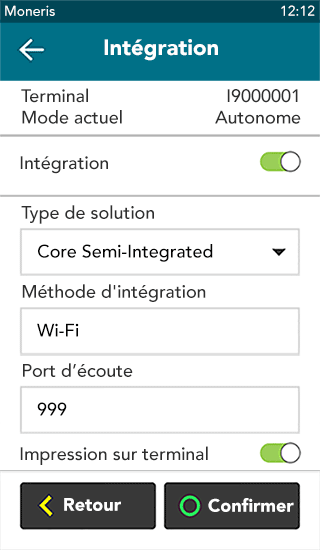 semi-integration au moyen de reseau Wi-Fi